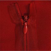 Átlátszó rejtett cipzár 25 cm - RED